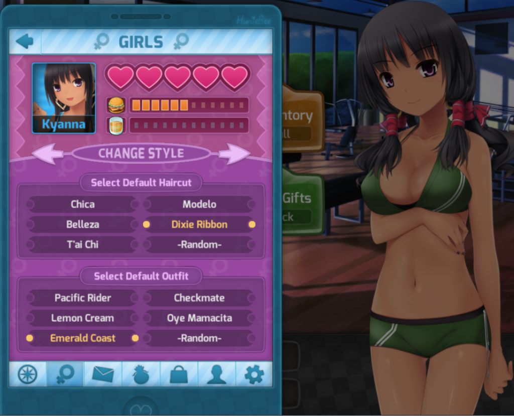 huniepop 2 candy shiny treasure outfit