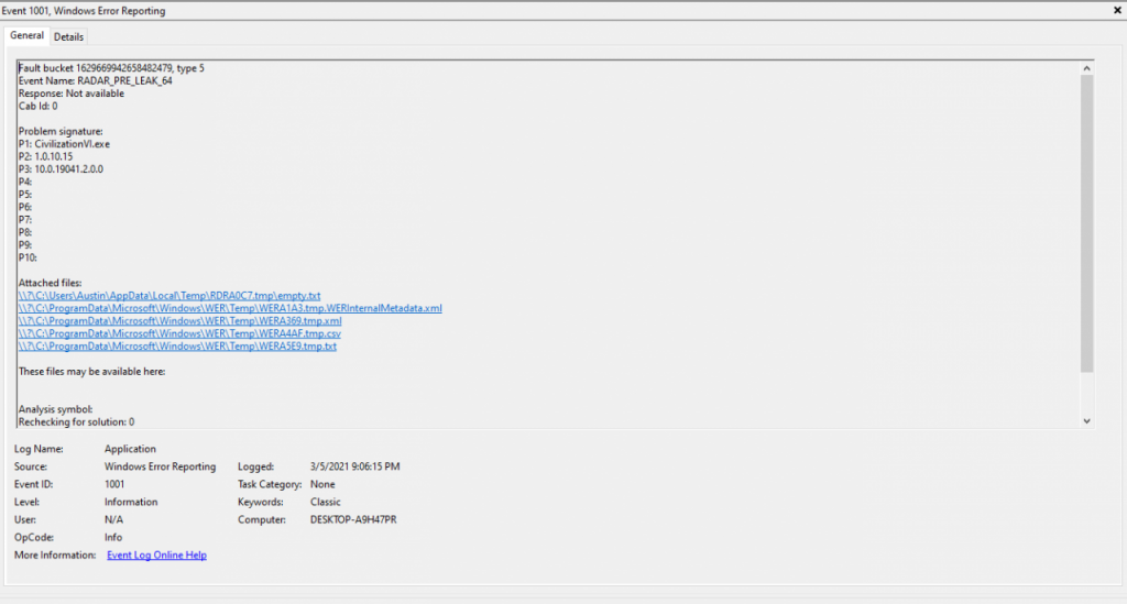 Sid Meier's Civilization VI How to fix (workaround) Exeception_Access