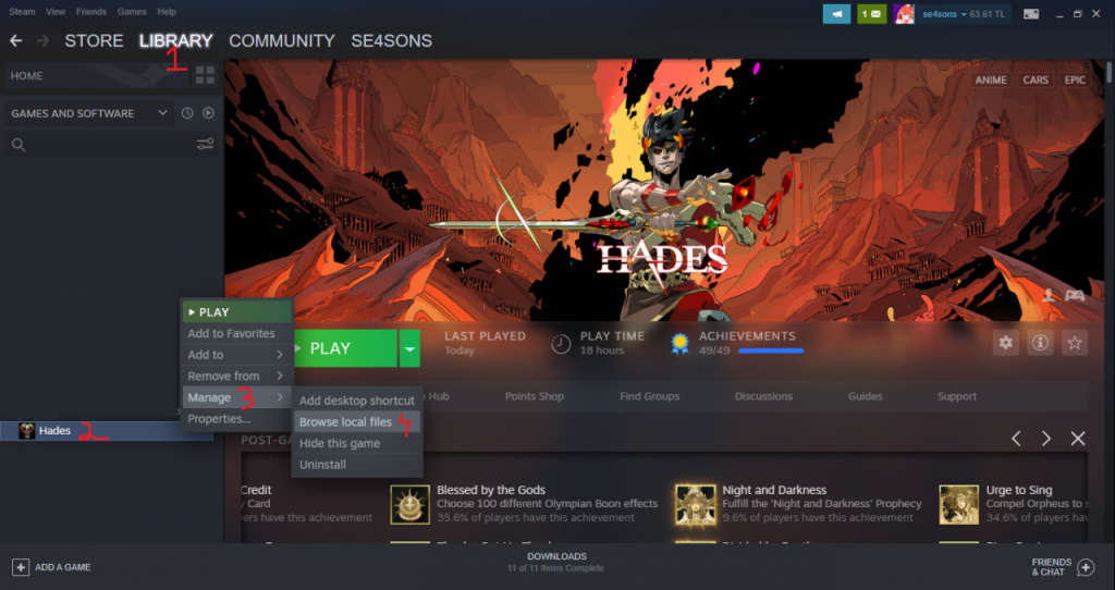 Hades 100 Achievements in 10 Minutes 2021 GamePretty