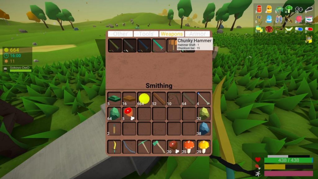 Muck How to Craft the Chunky Hammer GamePretty