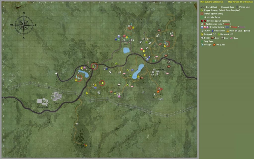 Mist Survival: Complete Map (Version 5.x) - GamePretty