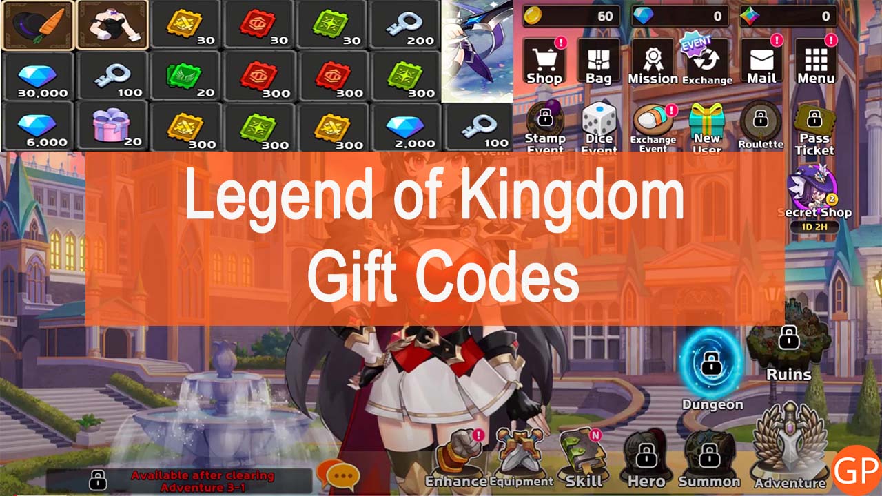 Receive Gift Code Legend of Kingdom
