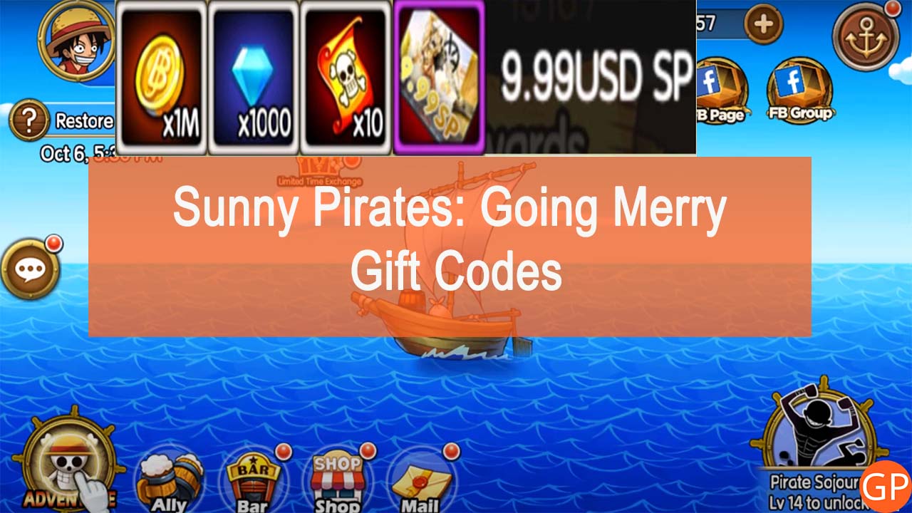 sunny pirates going merry codes, sunny pirates going merry codes, By  MahaGamer