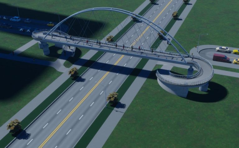 Cities: Skylines II - How to Building a Pedestrian Overpass - GamePretty