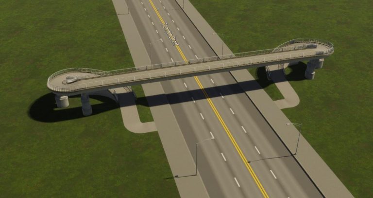 Cities: Skylines II - How to Building a Pedestrian Overpass - GamePretty
